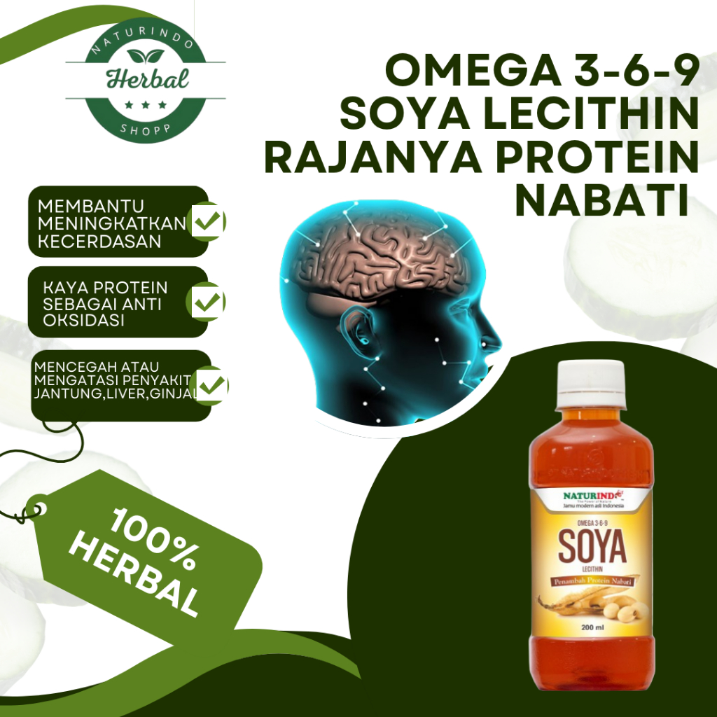 Obat Herbal Soya Lecithi Nutrisi Otak Naturindo