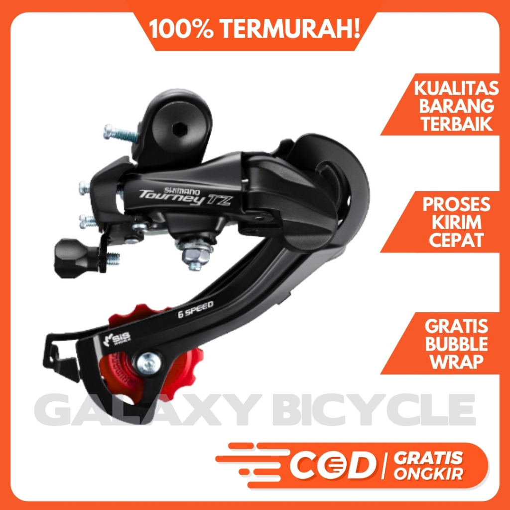 RD Shimano Tourney TZ500 6/7/8 Speed Rear Derailleur Sepeda Lipat MTB Roadbike DLL