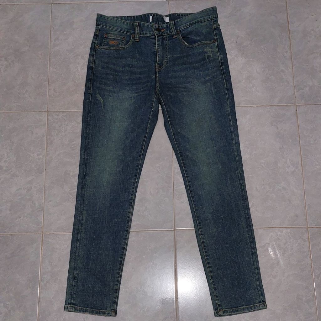 celana plac jeans