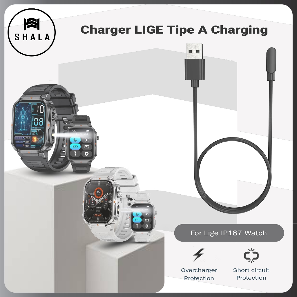Kabel Charger Lige IP167 Smartwatch Tipe A Charging