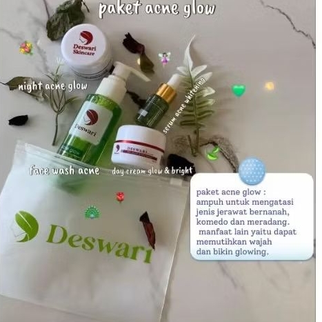 [Free Gift] Paket Acne Deswari skincare/ Paket acne Deswari / Cream Acne (Bisa Bayar di tempat)