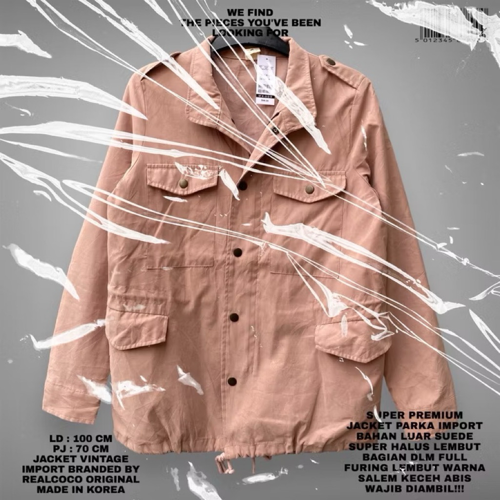 REALCOCO ORIGINAL KOREAN JACKET TEBAL SUEDE LEMBUT PREMIUM/SALEM MOCCA JACKET PARKA TEBAL LEMBUT SUE