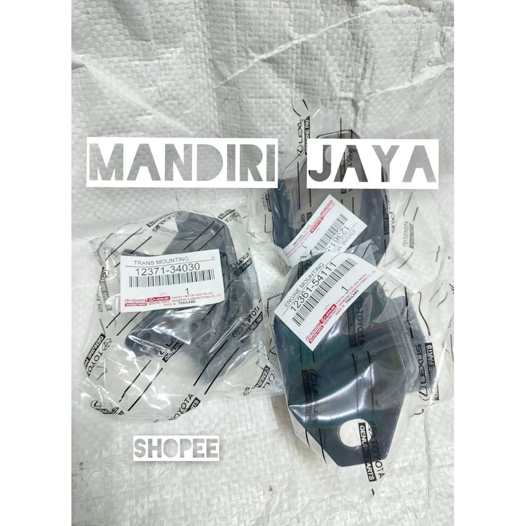 Engine Mounting + Transmisi Mounting Dudukan Mesin 3pcs Kijang Kapsul Diesel Ori