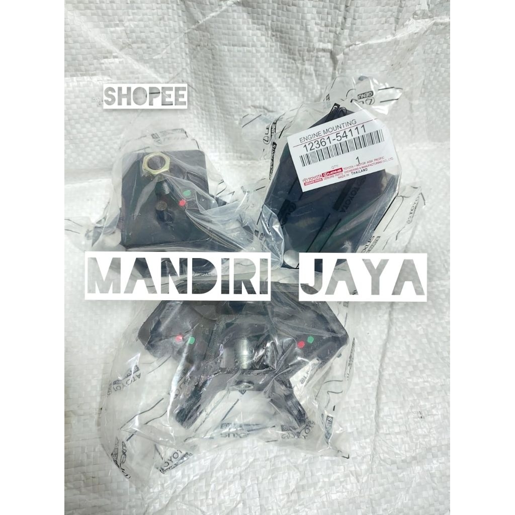 Engine Mounting + Transmisi Mounting Dudukan Mesin 3pcs Kijang LGX Diesel Ori