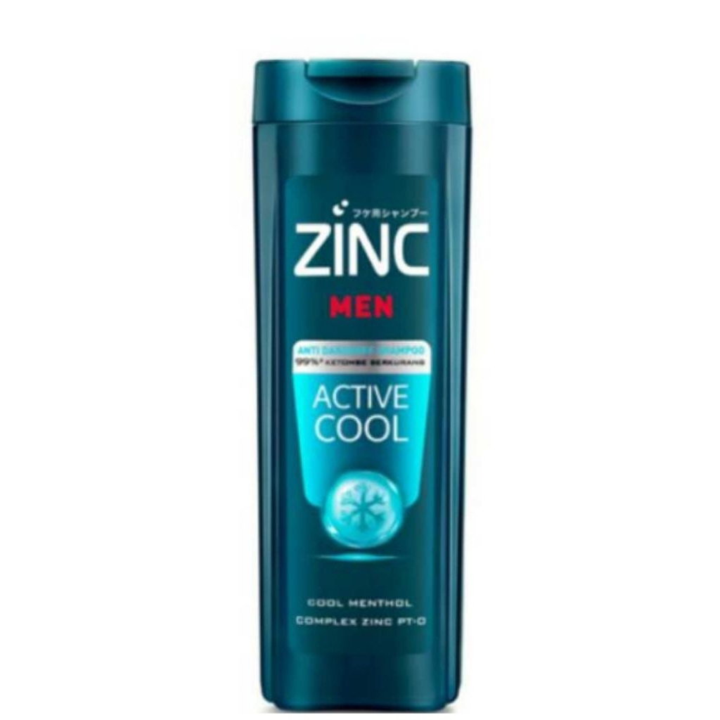 zinc sampo anti ketombe pria active cool botol 170ml