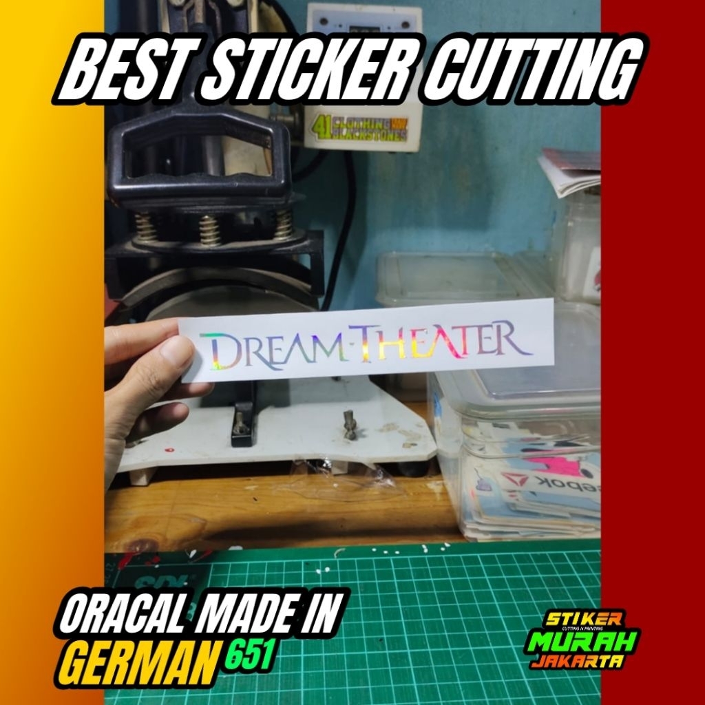 STIKER DREAM THEATER STICKER CUTTING CUSTOM TRANSPARAN