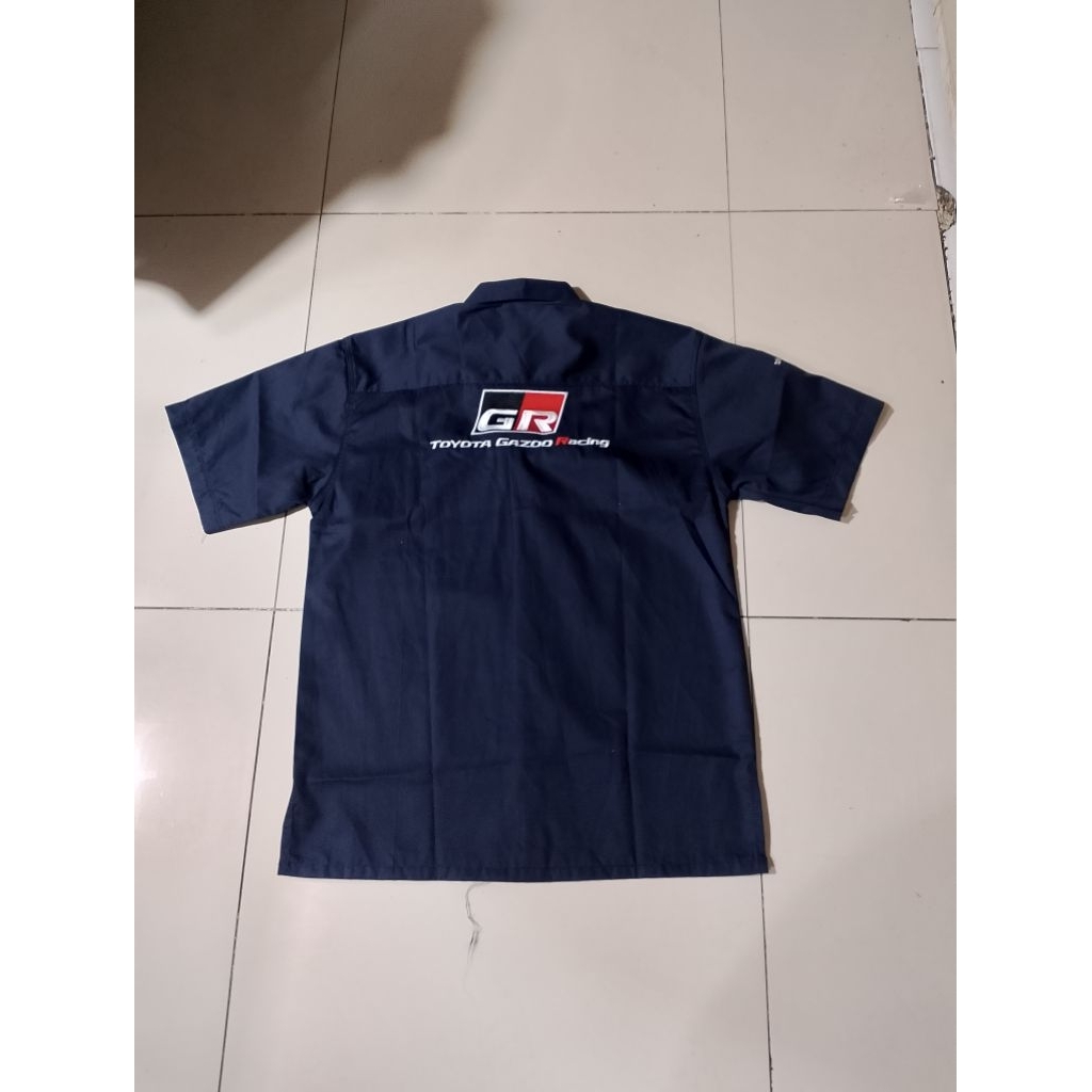 kemeja Toyota gr baju pdh Toyota auto2000 navy pendek