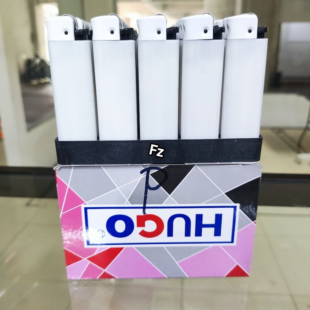 KOREK API GAS HUGO POLOS PUTIH / POLOS HITAM