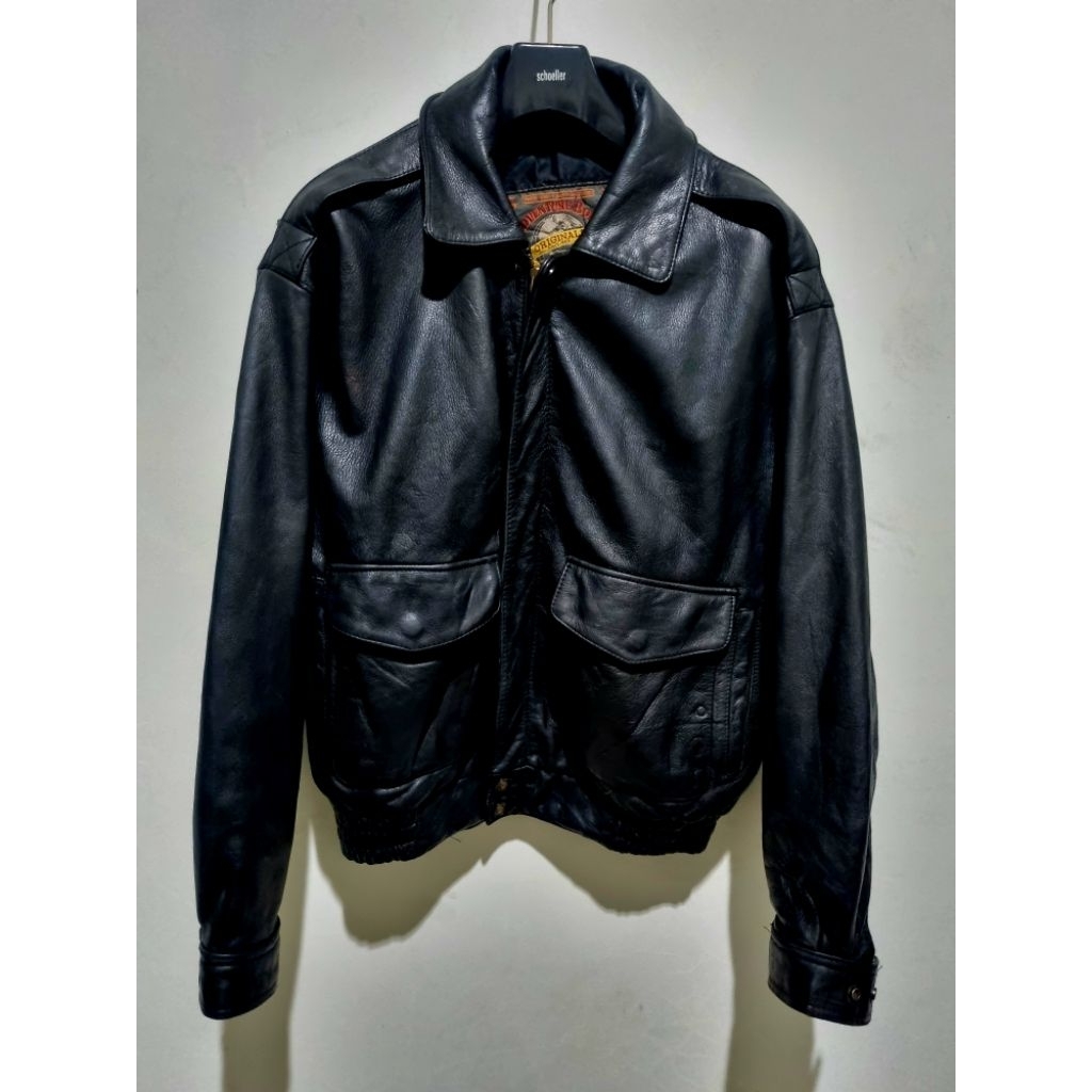 Jaket Kulit Vintage Adventure Bound Bomber like Schott Avirex Vanson RBC Harley Aero