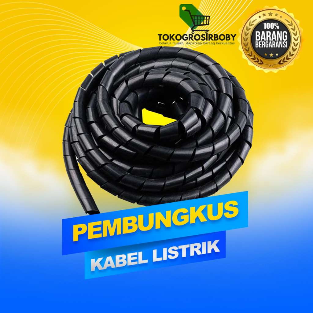 Spiral Pembungkus Kabel Listrik Selang black