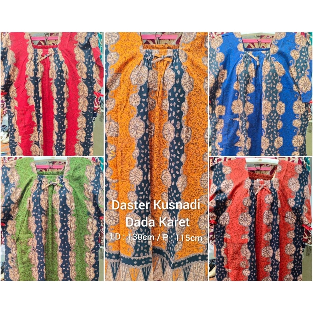 Daster Kusnadi Dada Karet Jumbo LD 125-130 Batik Solo