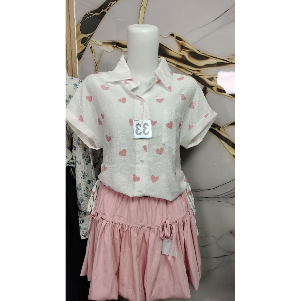 BAJU ATASAN WANITA,BAJU KEMEJA SERUT IMPORT BANGKOK
