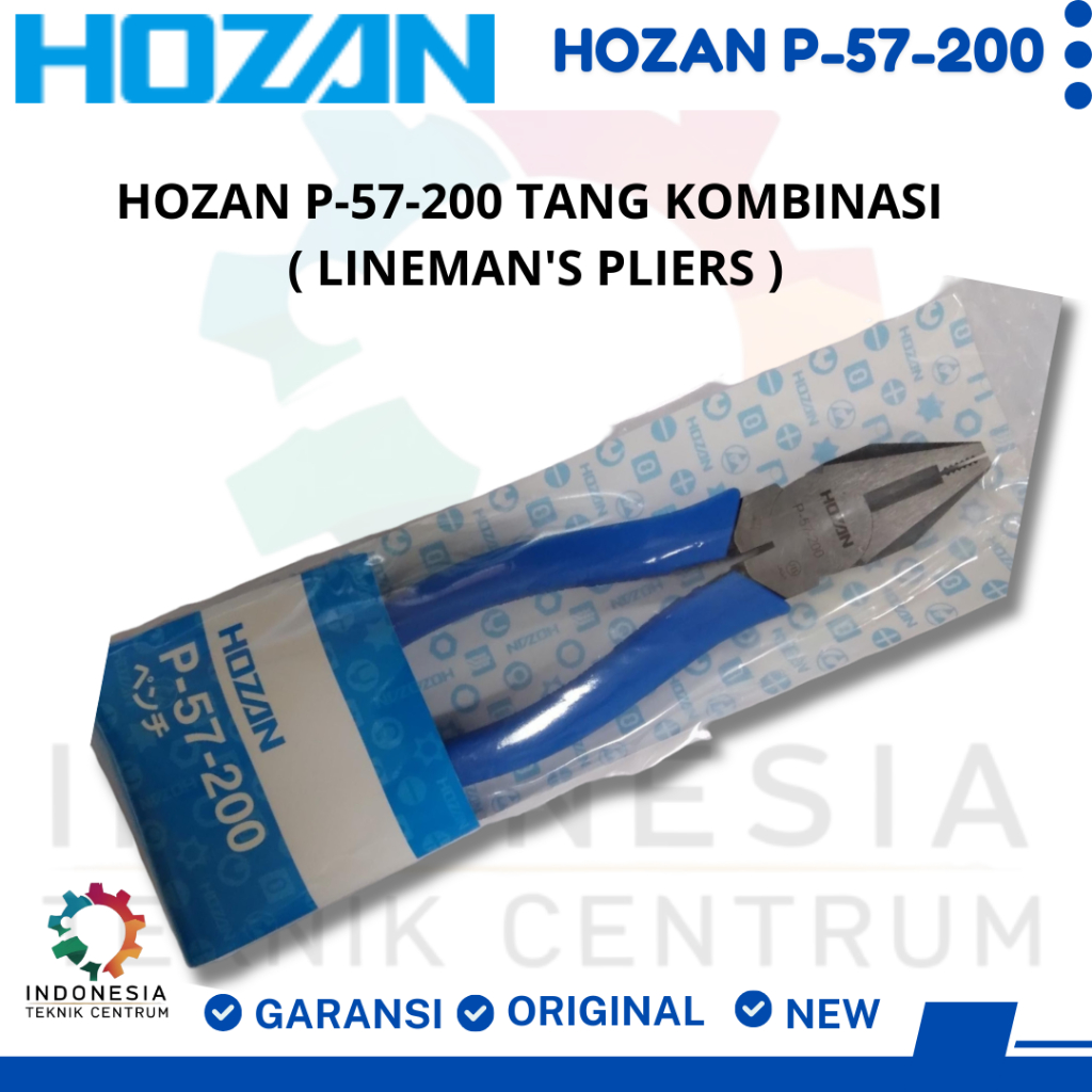 Hozan P-57-200 Tang kombinasi ( Lineman's Pliers )