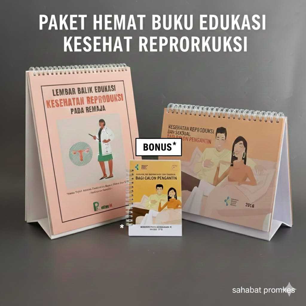 Buku lembar balik Kespro Calon Pengantin - Buku Lembar Balik Kespro Remaja - Buku Edukasi - Kesehata