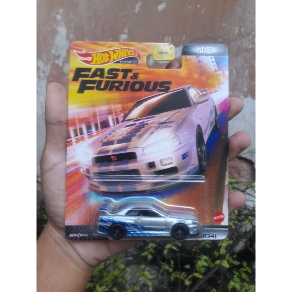 Hotwheels Premium Fast and furious NissanR34