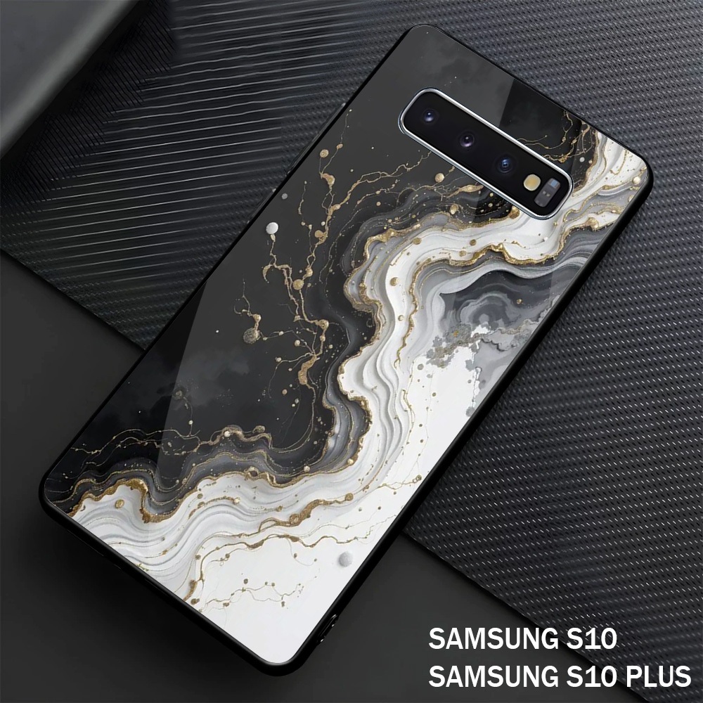 Softcase Kilau Glass Hp Terbaru Samung S10 PLUS I S10 silikon Hp Samsung S10 PLUS I S10 Case Mewah M