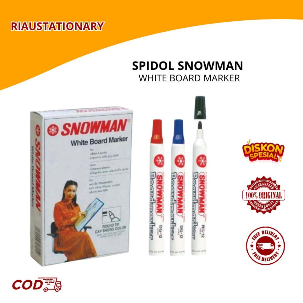 Spidol Snowman White Board / Spidol Snowman Whiteboard