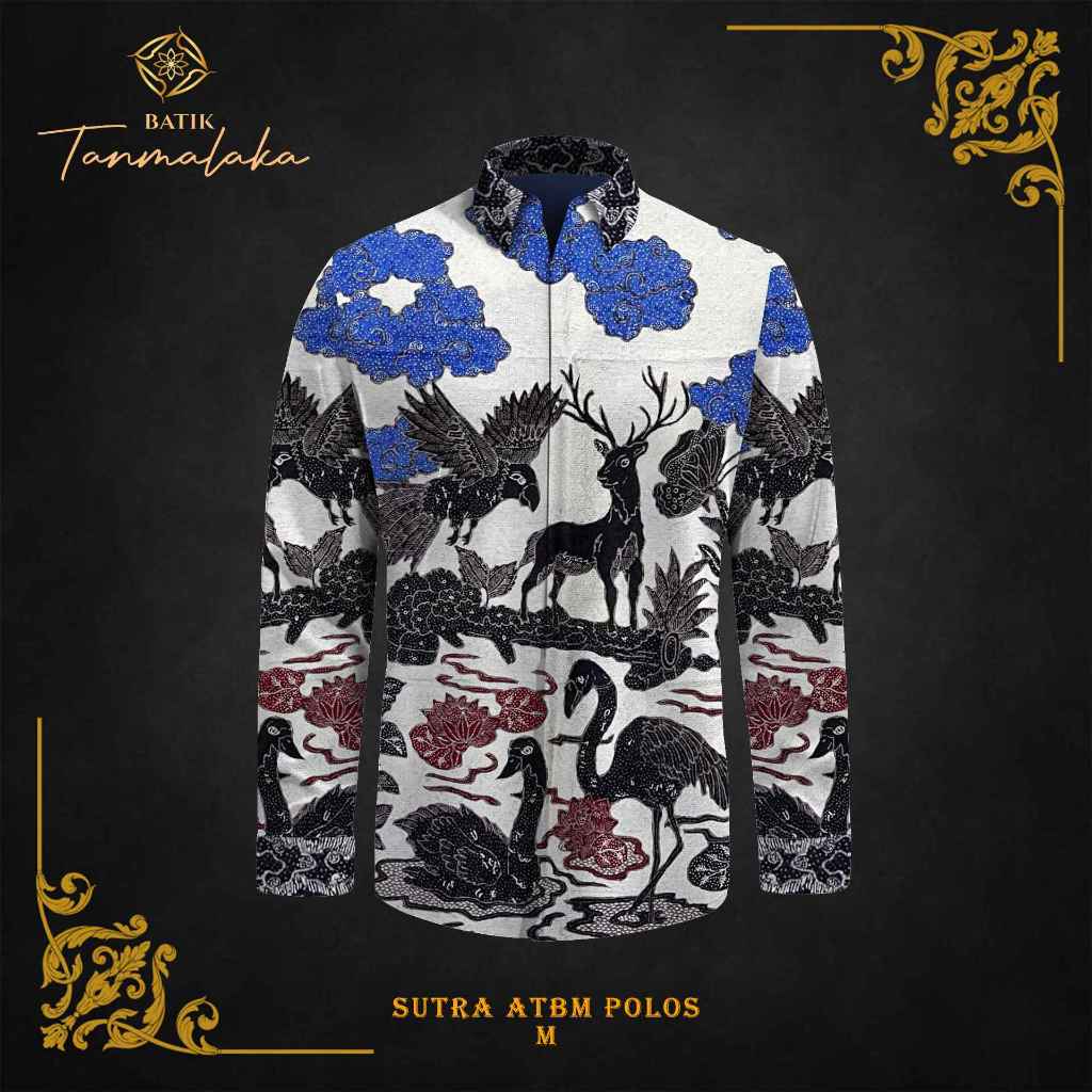 kain batik tulis sutra polos  atbm premium A123