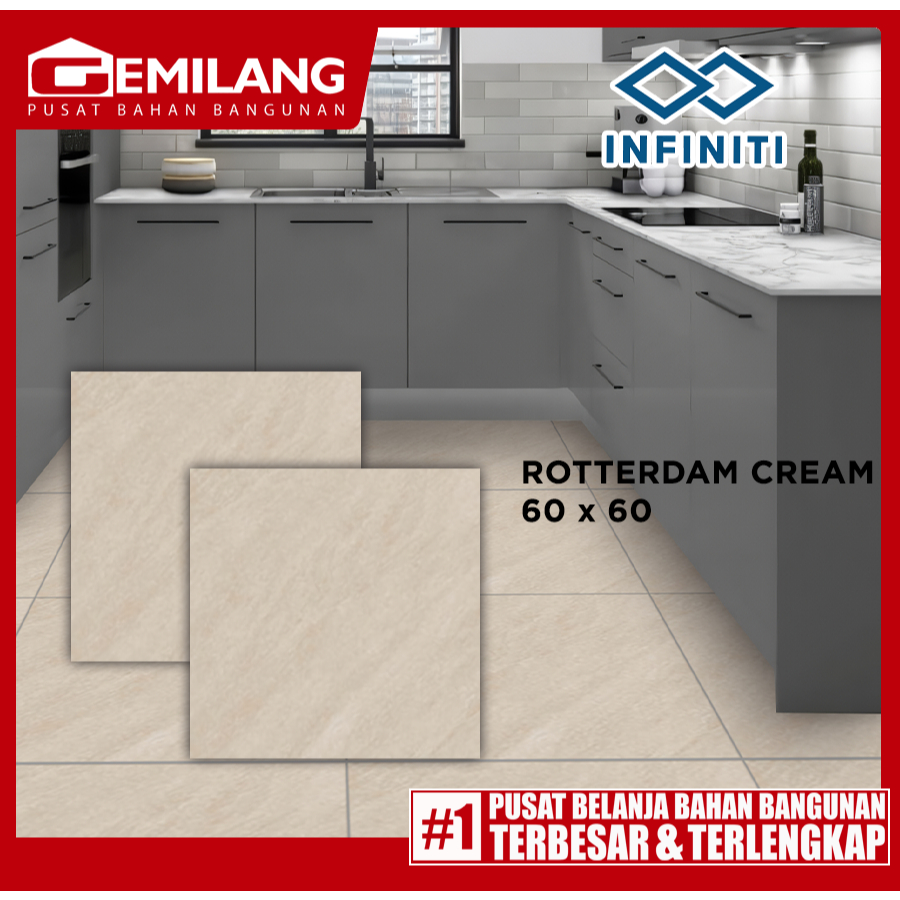 INFINITY GRANIT ROTTERDAM CREAM 60 x 60