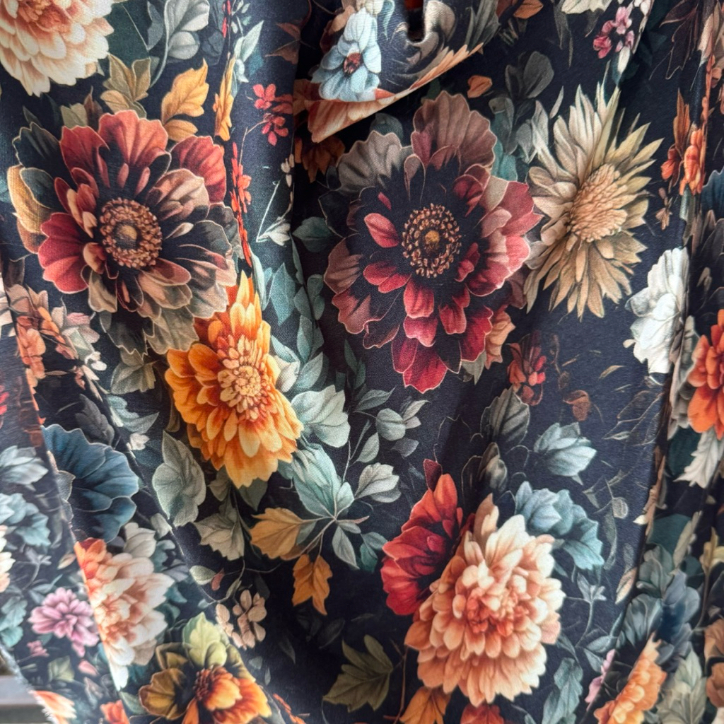 kain katun rayon motif - kain katun rayon viscose - kain katun meteran - kain katun rayon motif flow