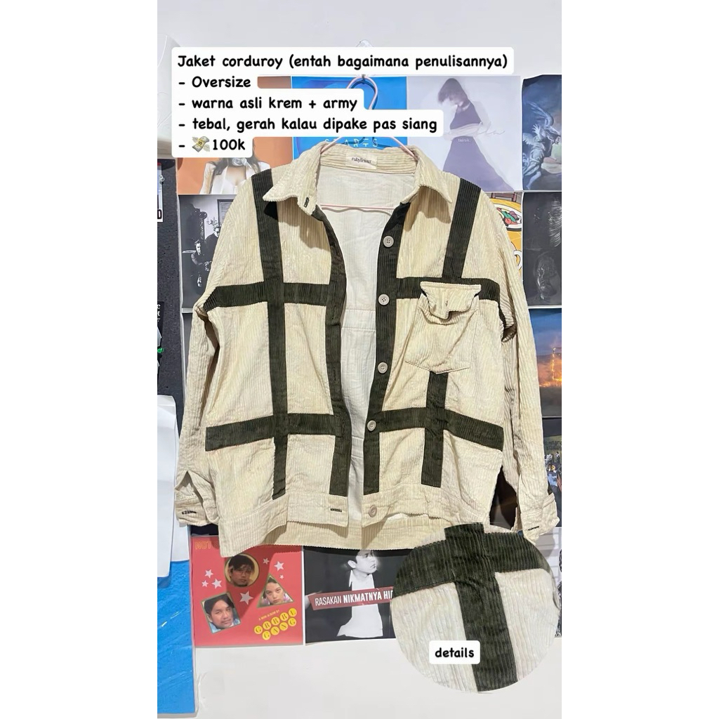 Preloved Jaket/Kemeja/Kebaya Baju Wanita/Baju Cewek