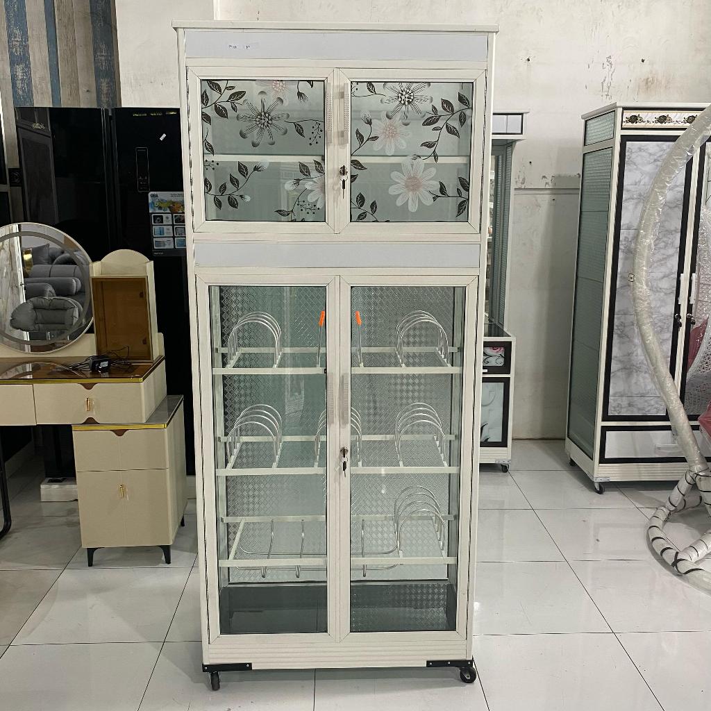 Rak  Piring / Lemari Piring / Lemari Dapur / Rak dapur Minimalis Serbaguna Aluminium