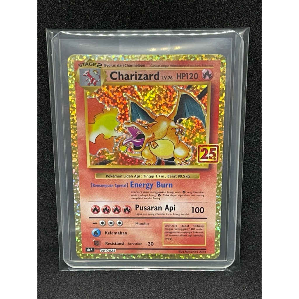 TRIO KANTO 25th anniversary indonesia original Charizard, Blastoise, Venusaur tcg pokemon original 1
