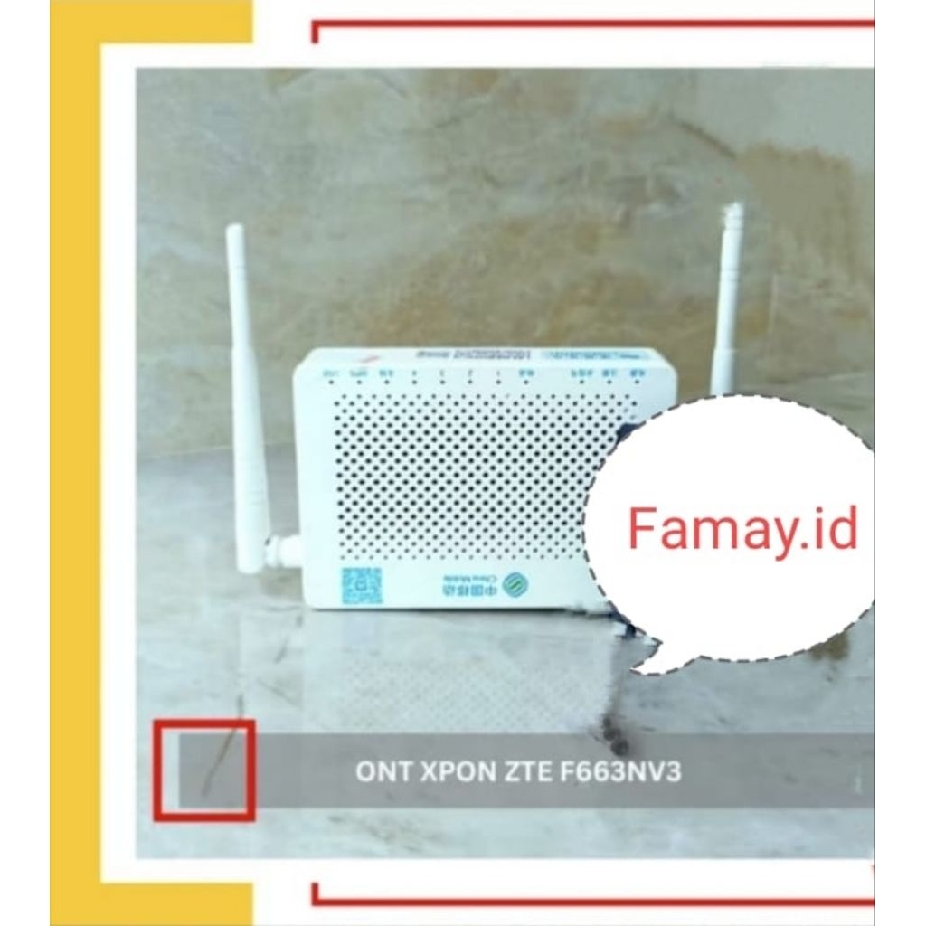 BEKAS MODEM ORIGINAL XPON ONU ONT ZTE F663NV3A OMCI