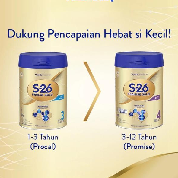 S26 Procal Gold Tahap 3 1.6Kg Susu Formula Kaleng 1600 G