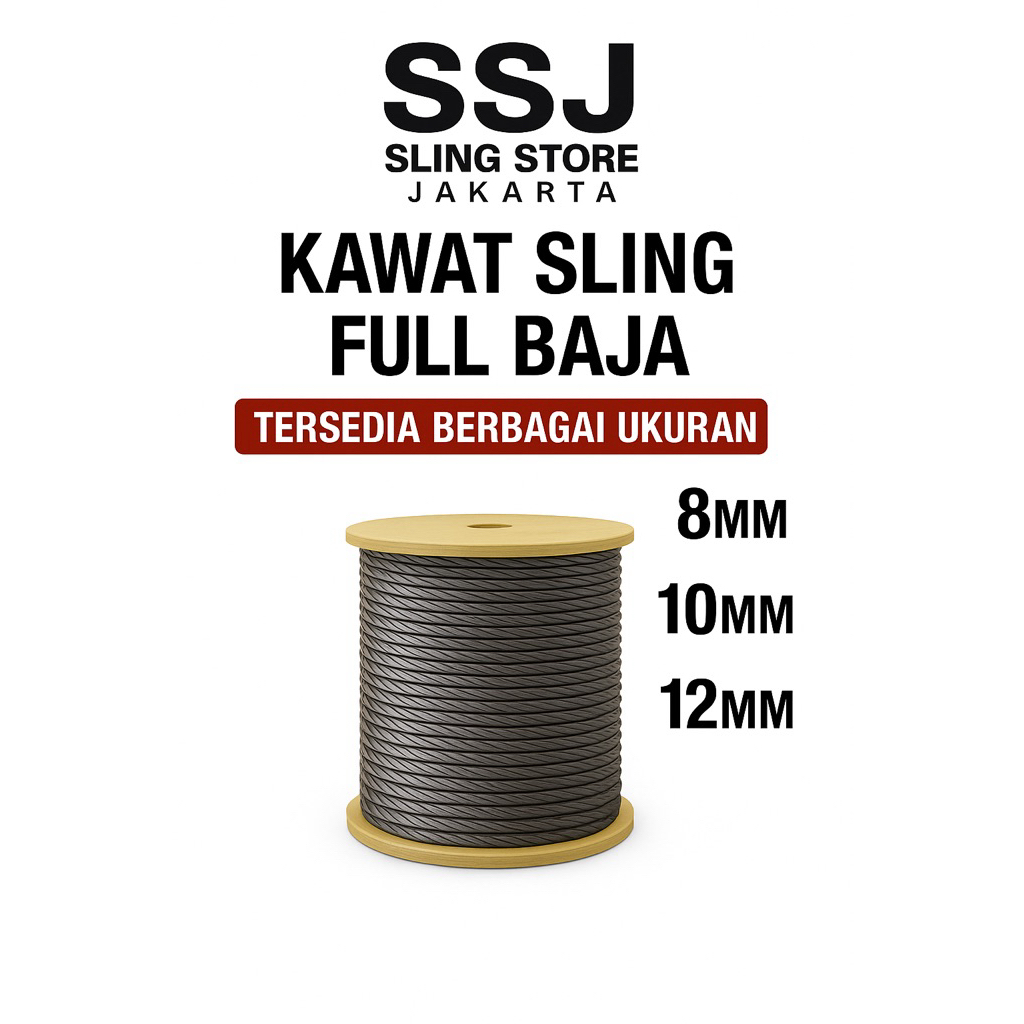 SLING BAJA8mm 10mm 12mm / KAWAT SLING BAJA 8mm 10mm 12mm