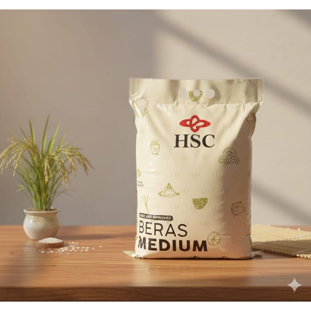 Beras HSC 5 Kg medium Pulen