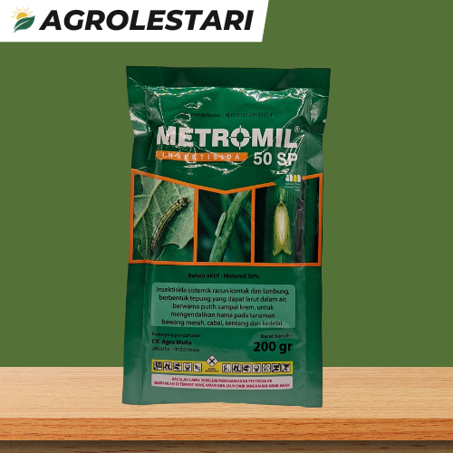 INSEKTISIDA METROMIL 50SP 200gr berfungsi untuk membasmi hama ulat, kutu, dan wereng pada tanaman be