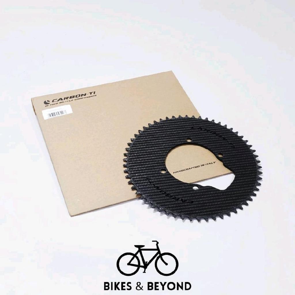 Carbon-Ti X-Aeroring - Full Carbon Single Chainring - BCD110 Shimano DA9200 4 Bolt