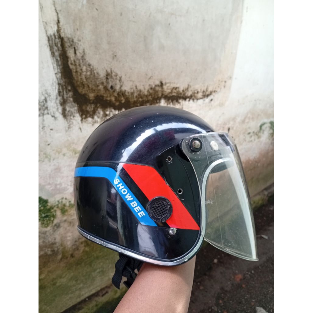helm jadul kiwi shobee
