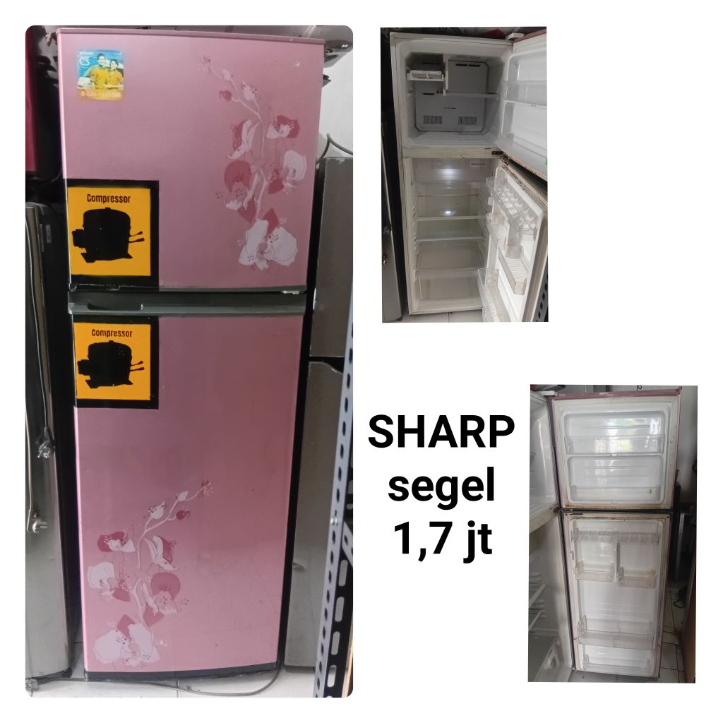 Kulkas 2pintu bekas bergaransi