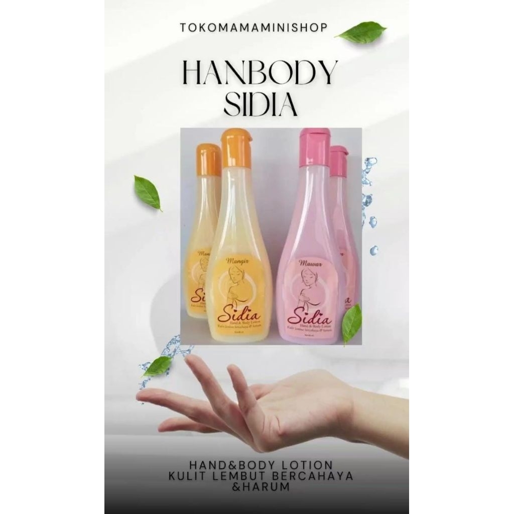 Handbody Sidia 85ml Original | Hand & Body Lotion | Varian Mangir & Mawar | Wangi Tahan Lama