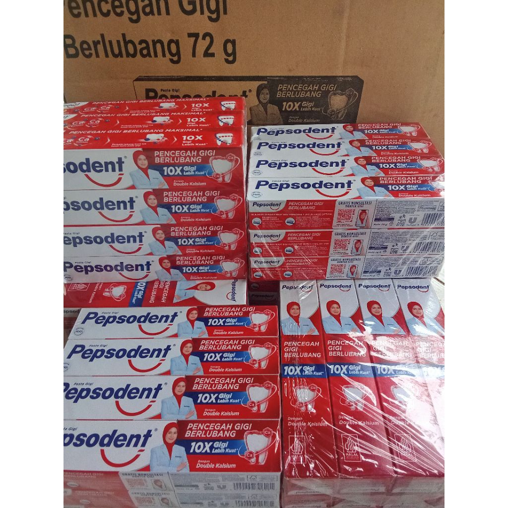 Pepsodent 72 gram 1 lusin/ Pepsodent 1 pack/Pepsodent 72 gram/Pepsodent/odol Pepsodent/pasta gigi Pe