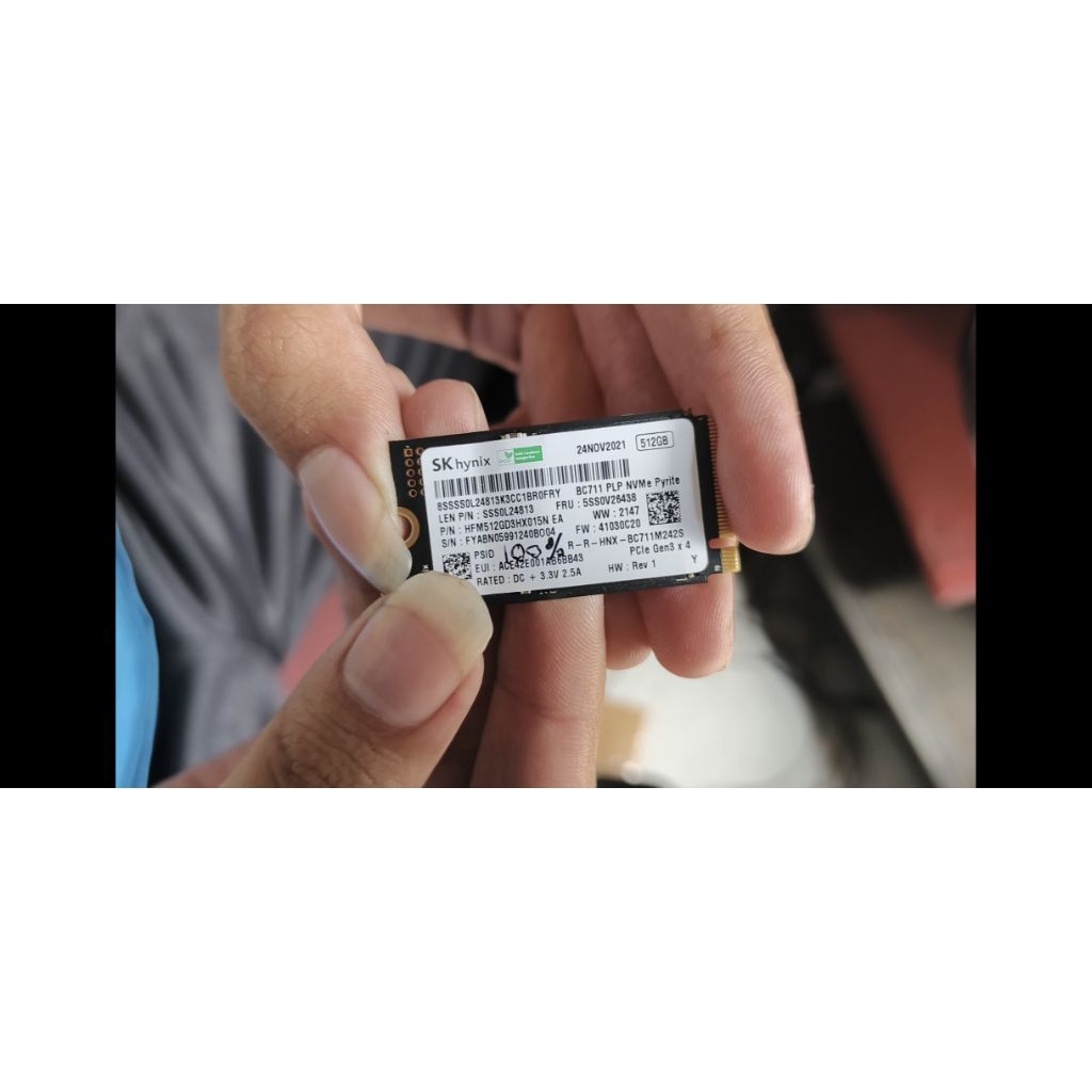 SSD NVME 512GB SK HYNIX SENTINEL 100% COPOTAN