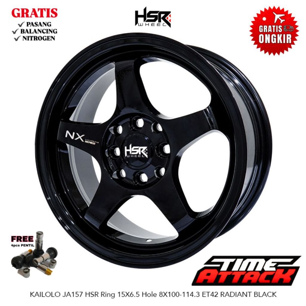 Velg Mobil Wuling Bingou Ring 15 HSR WHEEL Tipe Kailolo Velg Hsr R15