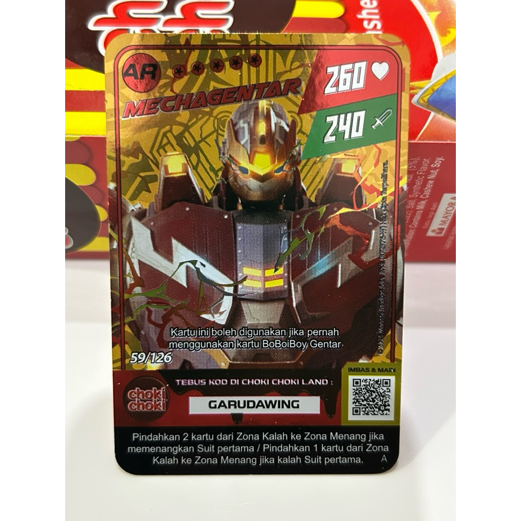 kartu choki choki boboiboy
