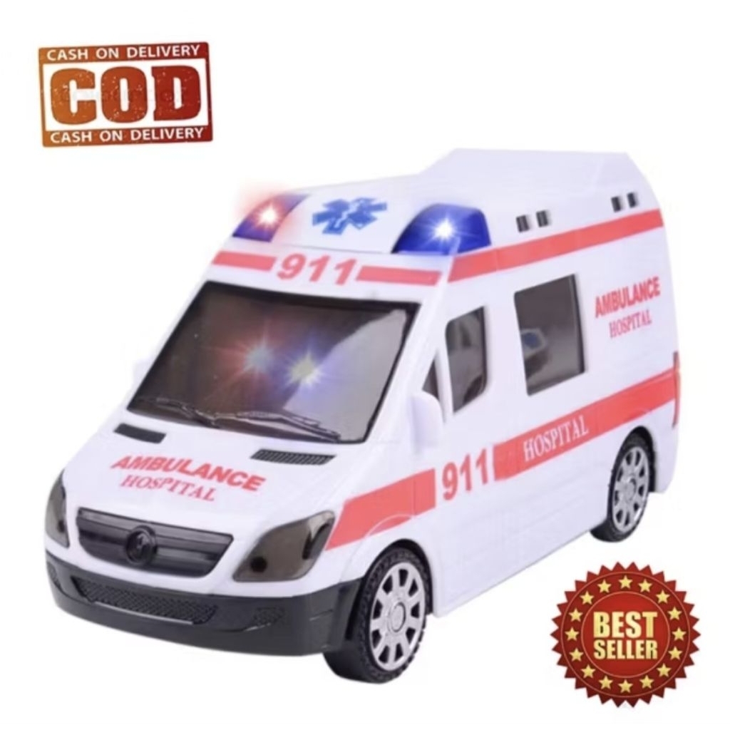 Mainan Mobil Ambulans Ambulance lampu 3a CARS mobil ambulance