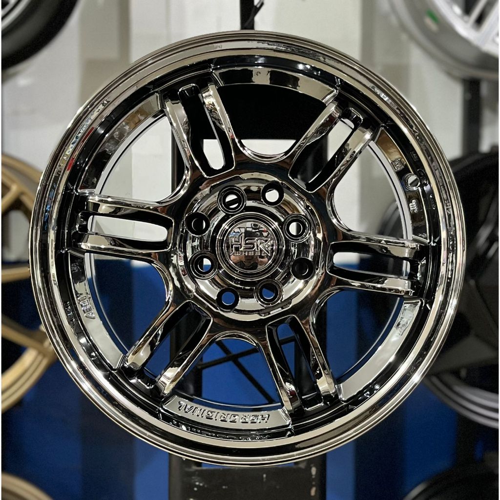 velg mobil RPF1 Ring15 HSR AERI. pelak rpf r15 untuk brio jazz avanza xenia dll velg black chrome