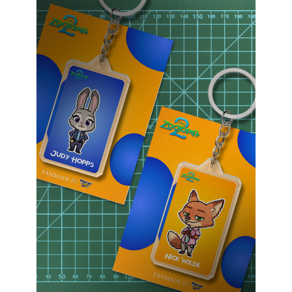 GANTUNGAN KUNCI ZOOTOPIA/FANMADE/GANTUNGAN KUNCI AKRILIK