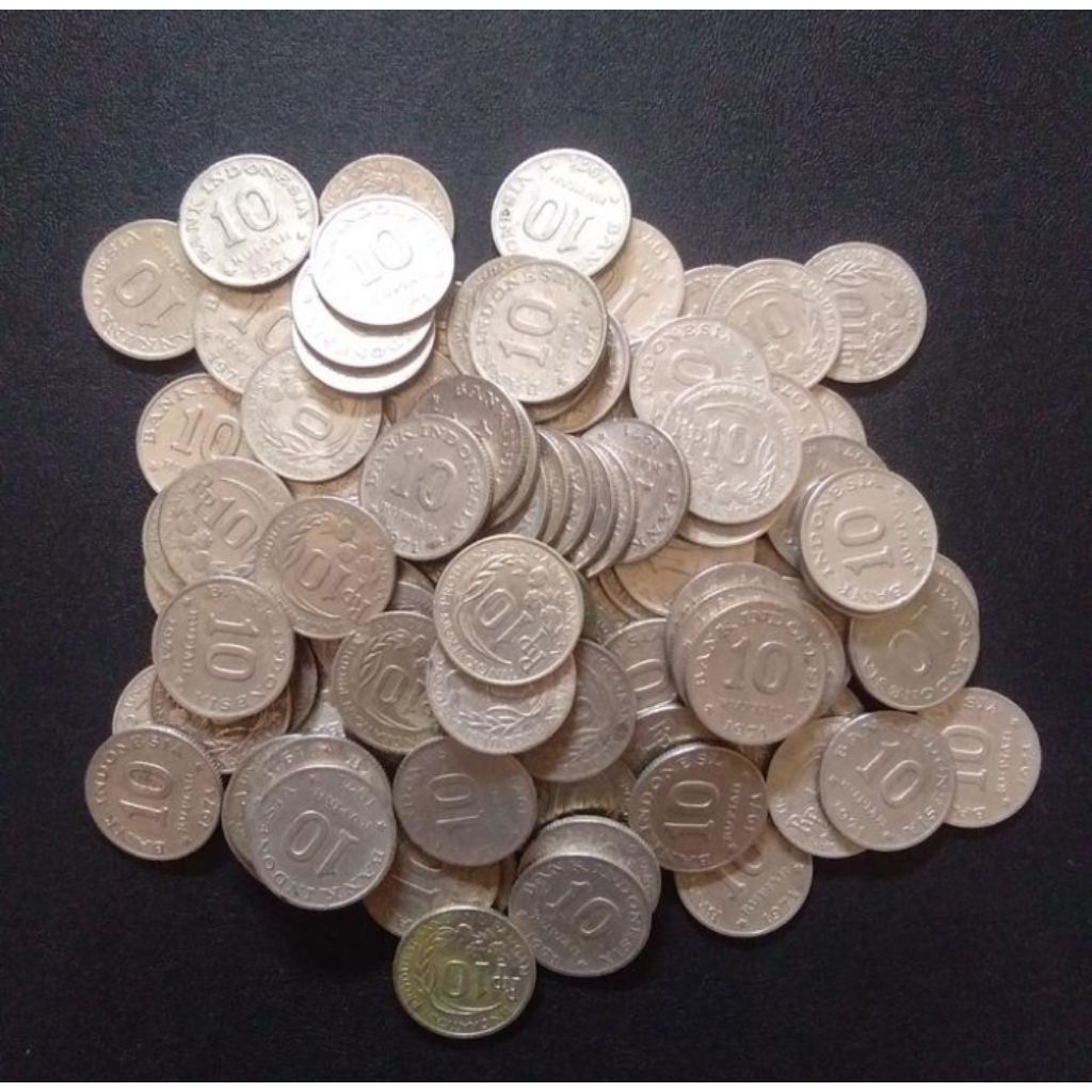 Koin Uang CB 10 Kancing rupiah Cocok Untuk Mahar Koleksi Coin Logam Bekas Lama Kuno Jadul Langka