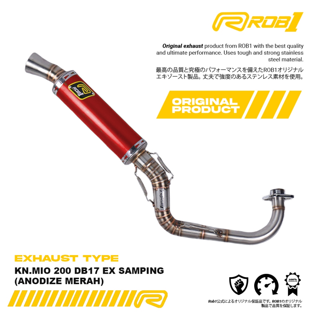 ROB1 RACING Mio 200 DB17 Ex Samping Anodize
