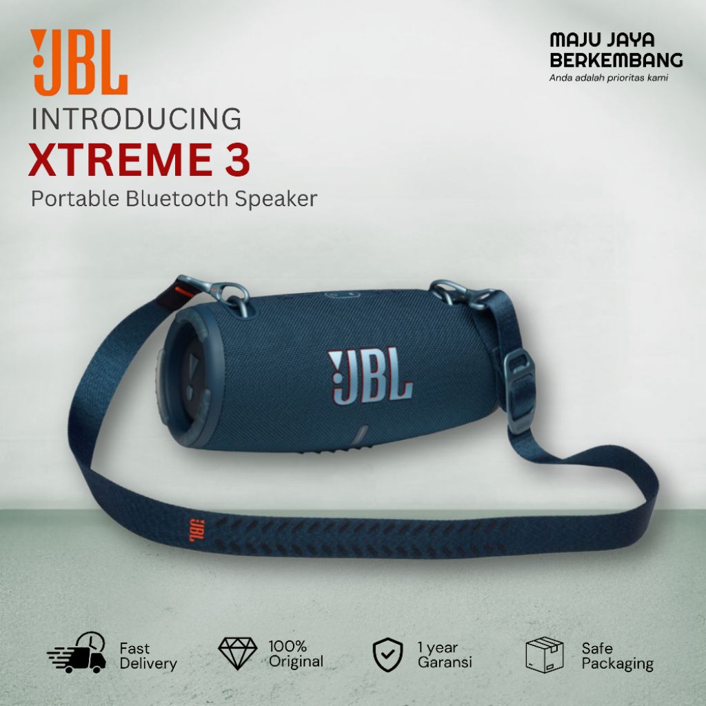 JBL XTREME 3 PORTABLE SPEAKER BLUETOOTH ORIGINAL IMS WARANTY BLUE