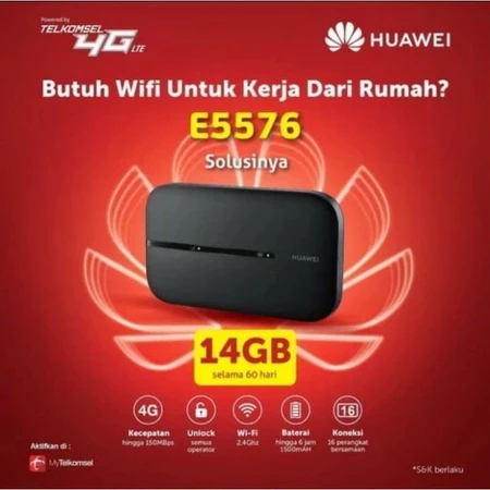 2025 Huawei  Mifi Modem Wifi Portable 4G Unlock All Operator Bypass FREE Kuota Garansi Resmi