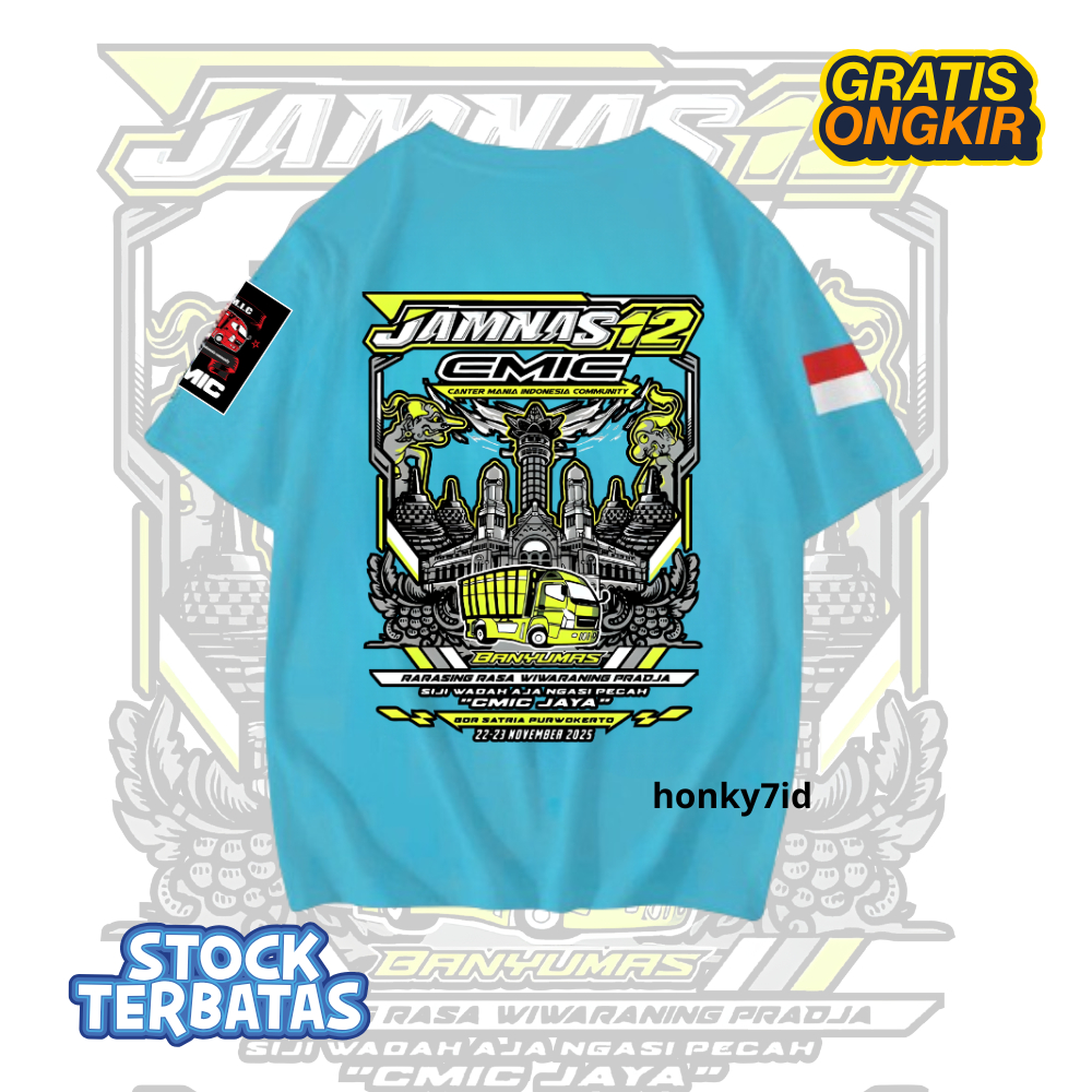 Promo Kaos Truck CMIC JAMNAS12 Kaos Truck Mania Baju Komunitas Truck CMIC Indonesia Katun Distro