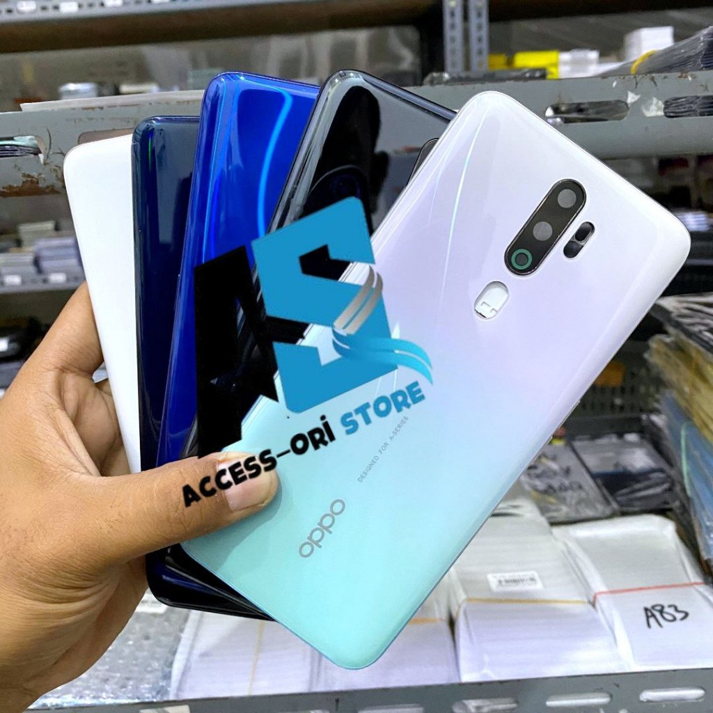 Casing Housing HP Oppo A5 2020 CPH1931 CPH1959 Backdoor + Bezel Bekdor Tutup Belakang Kesing