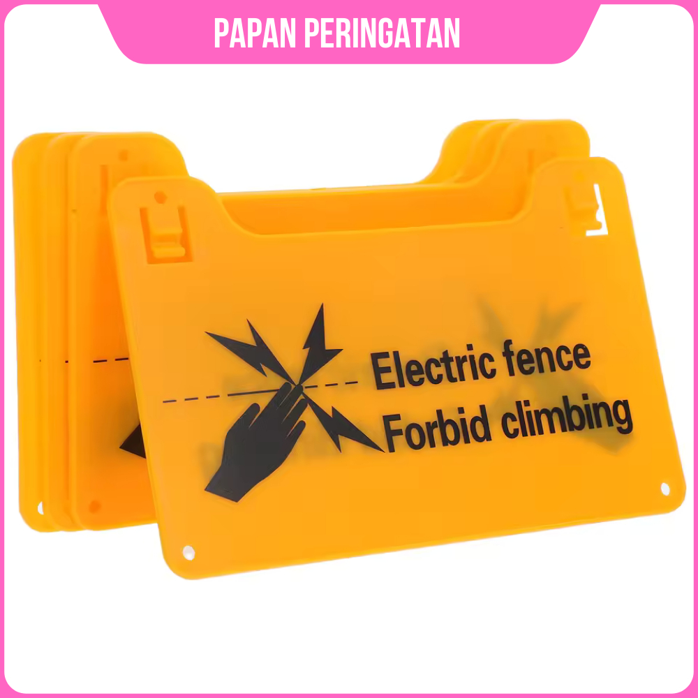Papan Peringatan Pagar Listrik Rambu Bahaya Pagar Listrik Papan Peringatan Setrum Pagar Listrik